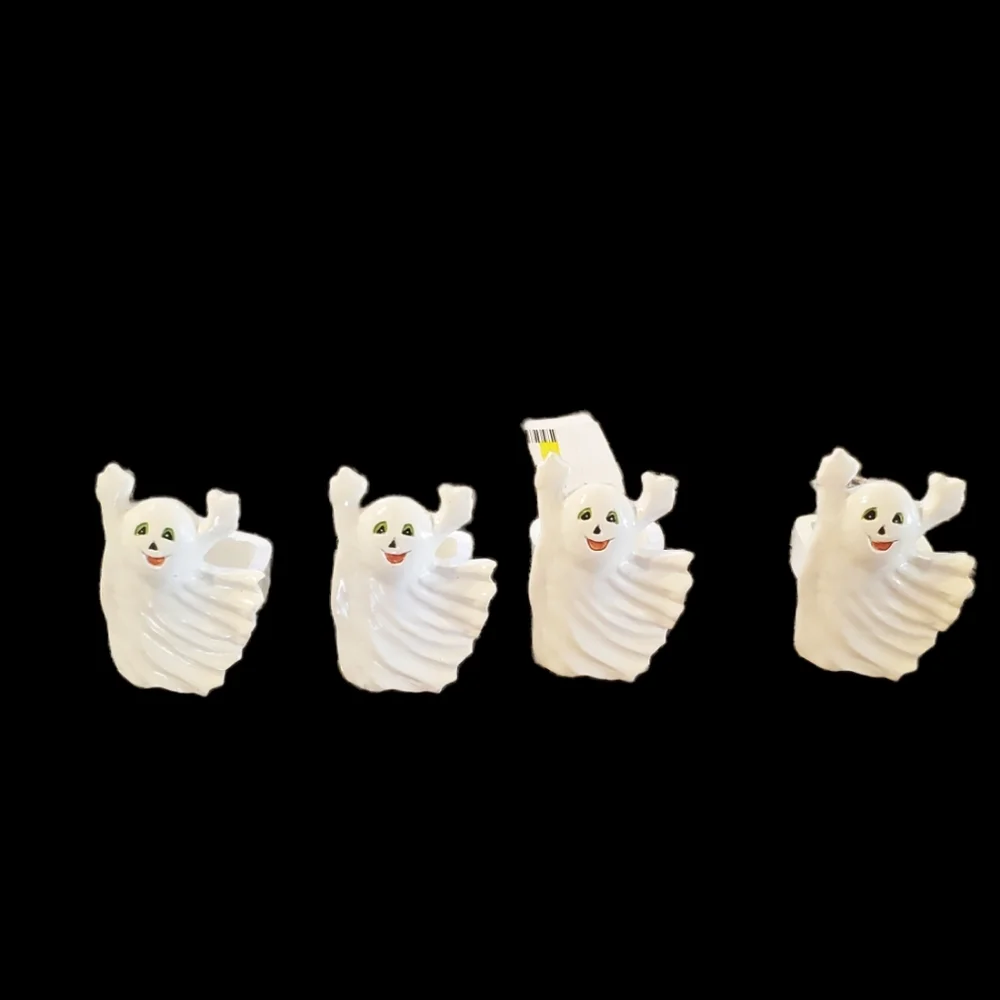 Vintage Halloween Ghost Napkin Rings - Picture 2 of 6